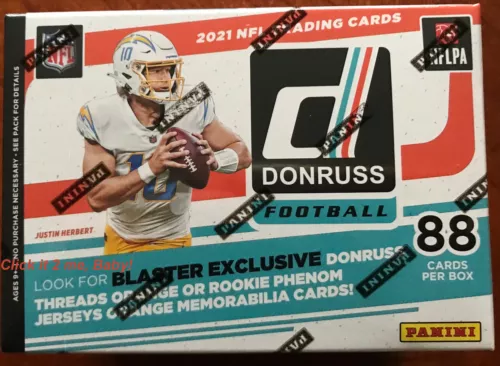 FANATICS EXCLUSIVE 2021 Donruss Panini NFL Football Blaster Box Downtown 88 Card