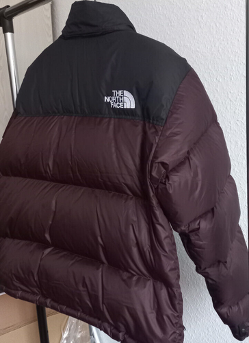 L - Piumino The North Face Nuptse "marrone carbone" piumino imbottito - Foto 4 di 9