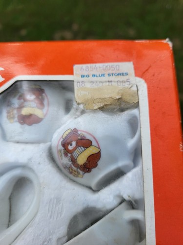 12 Piece Vtg 1970's Childs Porcelain Jaymar Teddy Bear Tea Set in Box 'Sweet' - Picture 6 of 7