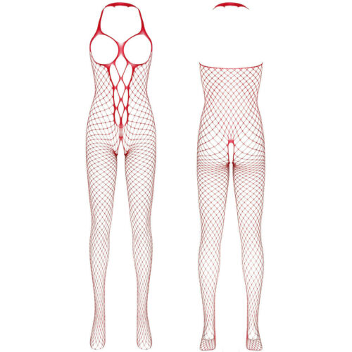 US Women Bodysuit Body Stocking Lingerie Fishnet Babydoll Sleepwear Nightwear - Picture 49 of 62