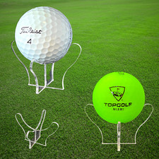 Acrylic Golf Ball Display Stand / Perspex Plinth Signed Autographed Holder