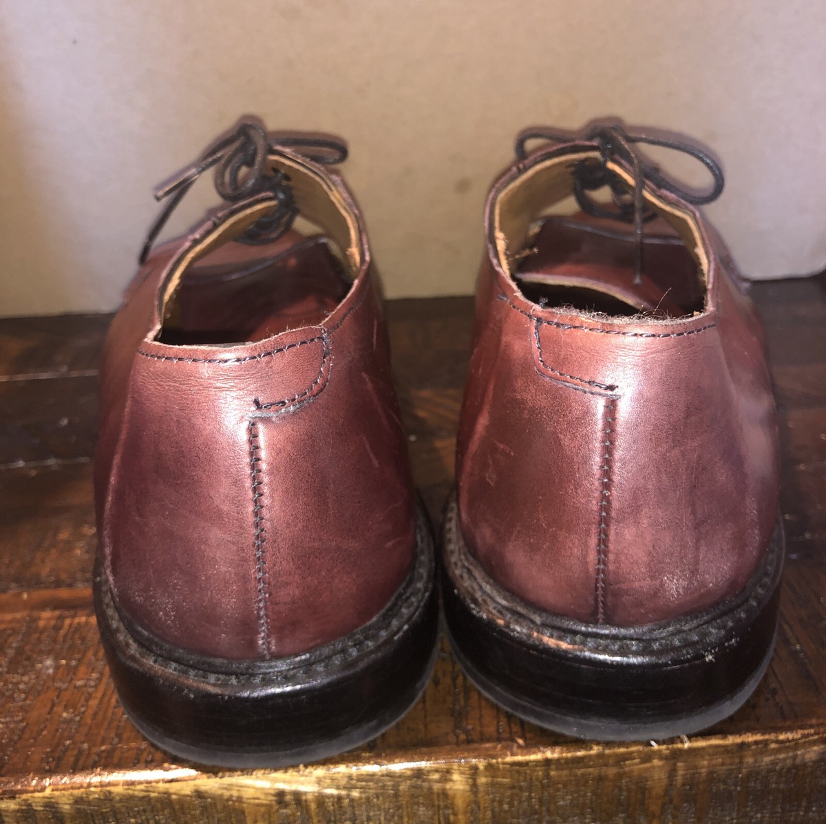 Men’s Allen Edmonds Derby Oxblood Leather Oxfords size 10-1/2 D model 1431 Siena Medallion Oxford Dress Shoe | Men main image 4