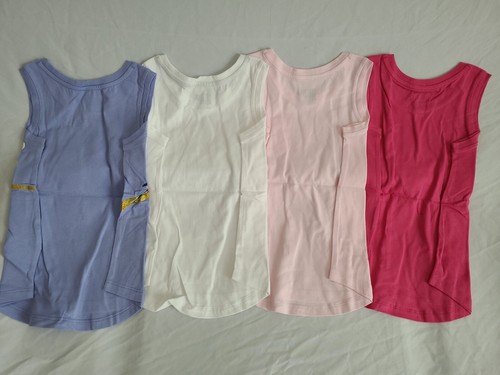 NEW Spotted Zebra Girls Tank Tops. 4t 4 Pack - Picture 4 of 4