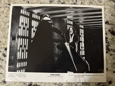 Star Wars Production Photo Of Darth Vader Obi Wan Ben Kenobe Light Saber Duel
