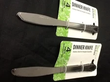 Set of 8 Dinner Knives Knife Stainless Steel 8 1/4 inch Eight Pcs Lot Utencils