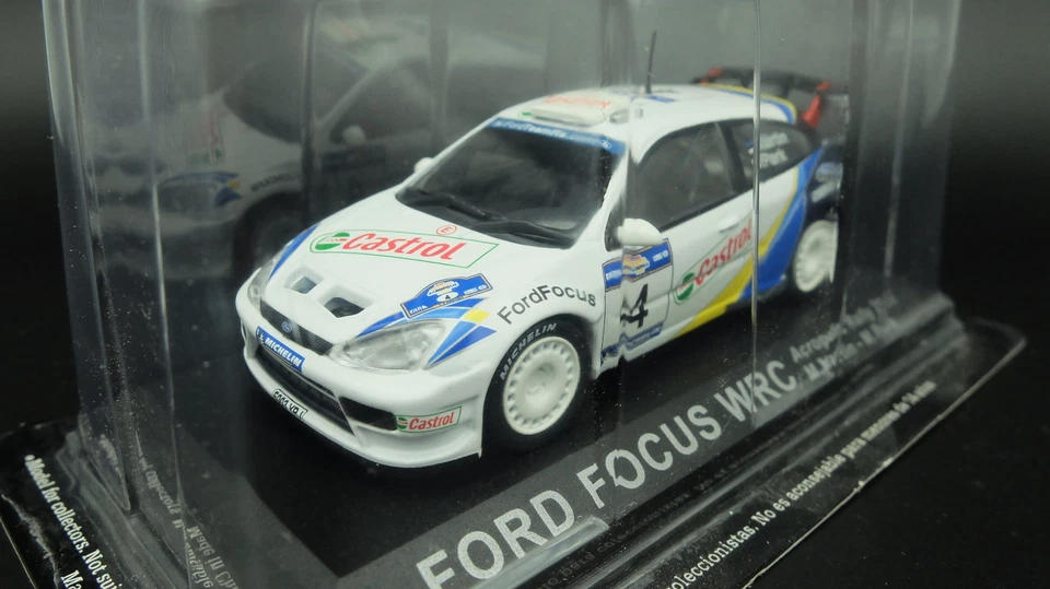 Modellino auto rally scala 1:43 Ford Focus WRC diecast modellismo da collezione - Immagine 2 di 3