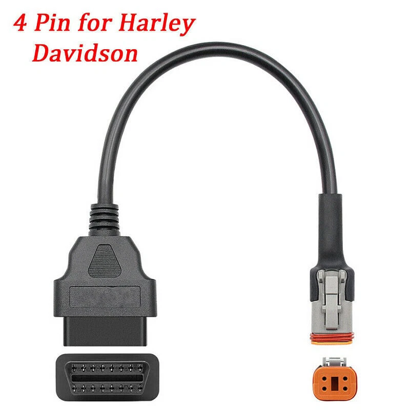 4/6 Pin OBD2 Connector Diagnostic Cables Adapter for Harley Davidson Motorcycle