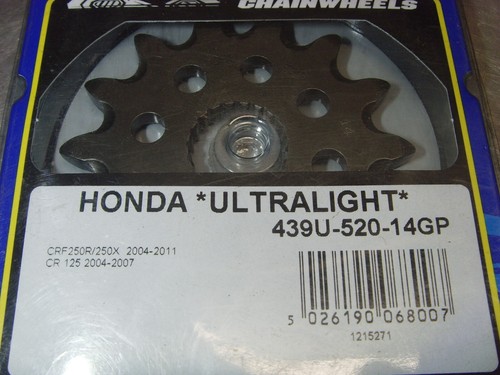 Renthal Ultralight Front Sprocket Honda CRF 250 CR125 439U-520-14GP