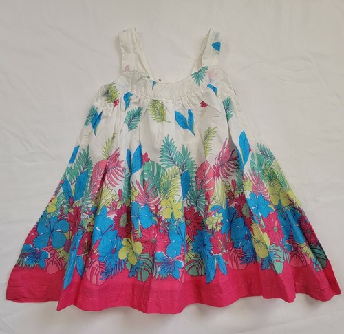 Pumpkin Patch Girls Dress Size 12-18 Months Pink Blue Yellow Floral NEW - Picture 2 of 7