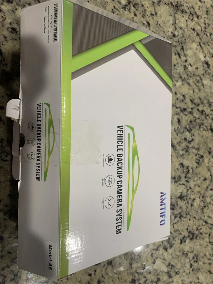 AMTIFO Wireless Backup Camera Rear View 5 Inch LCD Screen Model A6 Plate Mount - Image 2 of 2