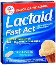 LACTAID FAST ACTING CAPLET 12CT   lactase ORAL TABLET 9000 UNIT