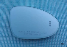 18-25 OEM PORSCHE CAYENNE RIGHT AUTO DIM HEATED MIRROR GLASS BLIND SPOT USA type