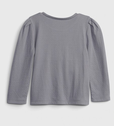 Gap toddler girl long sleeves sweatshirt/top sz. 4T grey star print NWT - Picture 2 of 3