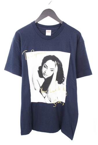 SUPREME S/S17 SADE TEE SHIRT SZ M NAVY 