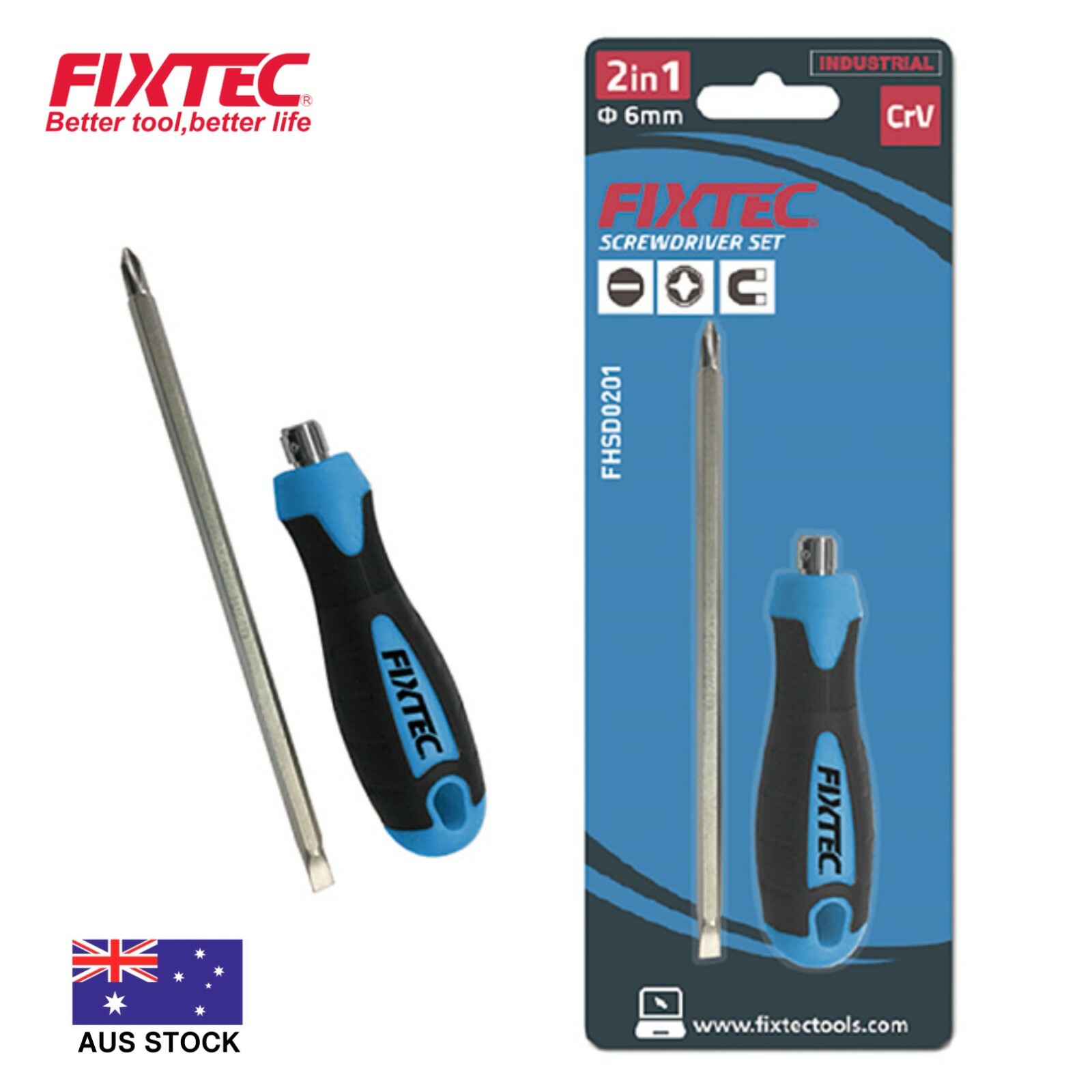 2 in 1 Screwdriver Set Hand Tools CrV Automotive Car