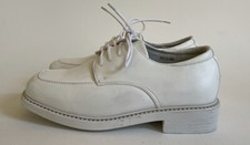 Navigator By Josmo Toddler White Lace Up Shoes Style 701 Size 11 -K05