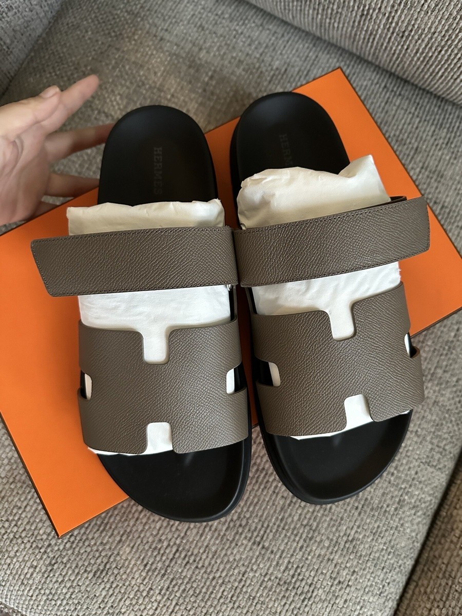 Size 41.5EU NIB Hermès ETOUPE Epsom Calfskin Men display picture 1