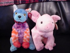 Ty Beanie Babies Retired Baby 2002 Hamlet Hodge-Podge Lot 2 