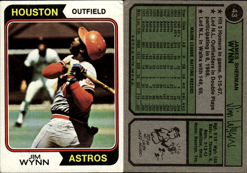 1974 Topps Baseball #1-250 - Conditions Vary ~ Choose Your Card - Picture 39 of 225