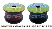 PRIMARY REMOTE POWER WIRE 100 COPPER 18 GAUGE BROWN 500 FT BLACK 500 FT