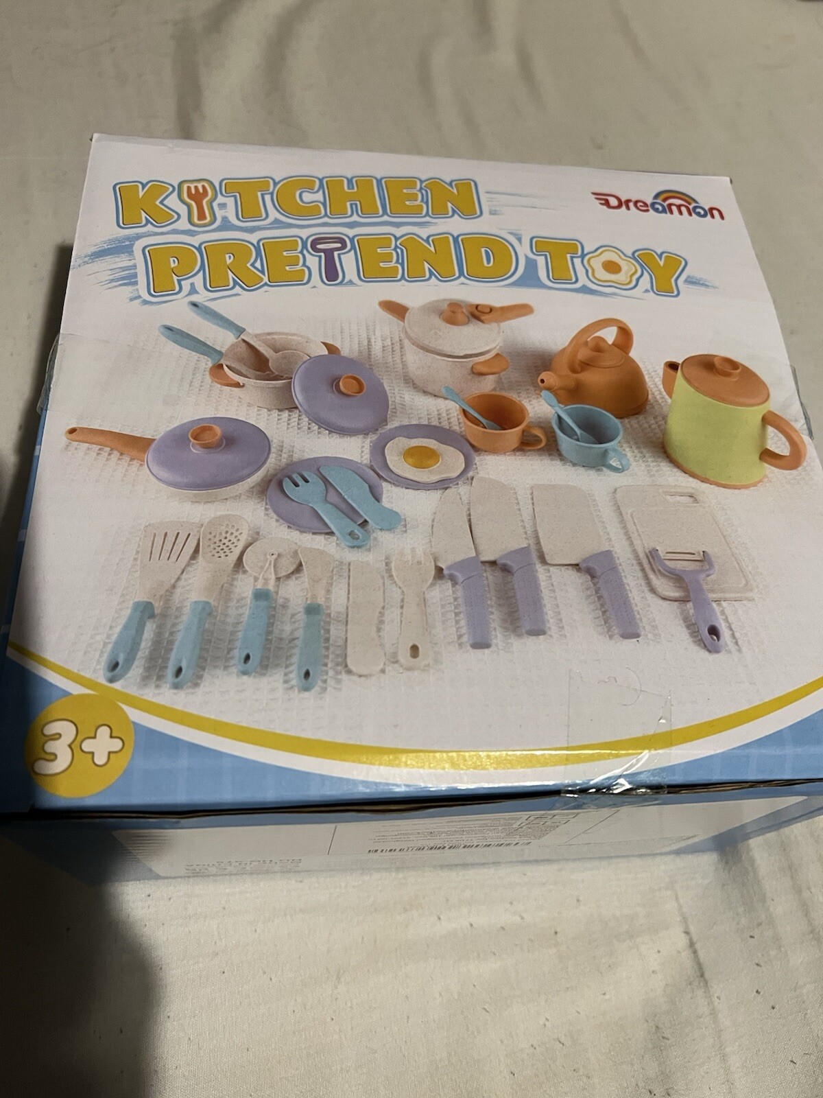 Juego de cocina Dreamon Toy, accesorios de cocina de juguete para niños juego de rol simulado 31 piezas
