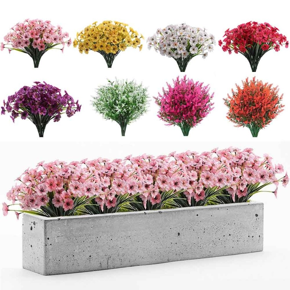 Kunststoffpflanzen Für Den Außenbereich Garten Veranda Dekoration Künstliche  ∧