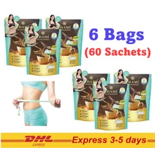 6x CHAME Sye Coffee Jiaogulan Instant Powder Mix Burn Slim Weight Control Fiber