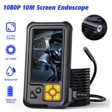 Endoscope Camera with Light –Single Lens Borescope, 4.3" Display 32.81FT Cable