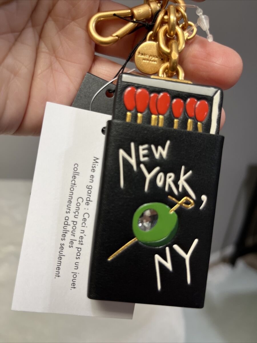 NWT Kate Spade Perfect Match Matchbook Key Fob Black Multi NWT Kate Spade Perfect Match Matchbook Key Fob Black Multi