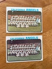 DCC: 1973 Topps #243 California Angels Team 2-card lot Nolan Ryan VG+/EX