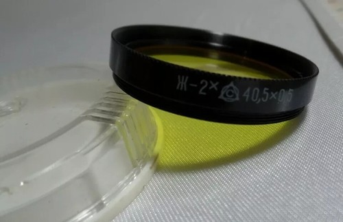 r Yellow 2x LZOS 40.5x0.5mm Vintage Light Filter 40.5mm mount of lens 9647 - Picture 2 of 3