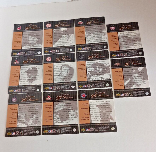 2001 UPPER DECK HALL OF FAMERS BASEBALL SET 1-90 CARDS + 2 INSERT SETS - Picture 11 of 11