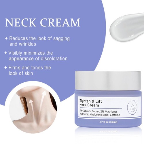 Neck Cream - Tighten & Lift Firming Neck Cream for Crepey Skin 50ml - Picture 5 of 10