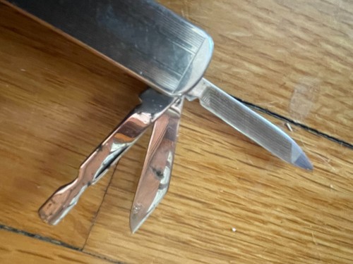 vintage USA Imperial Stainless Pocket Knife w/ lighter file multi tool 1960's - Picture 8 of 16