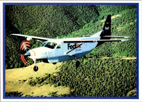 FedEx Cessna C-208B Trading Card Printed in 2001 - Mint