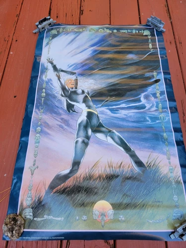Vintage 1990 Marvel Press Storm Poster Marvel X Men Xmen Comics
