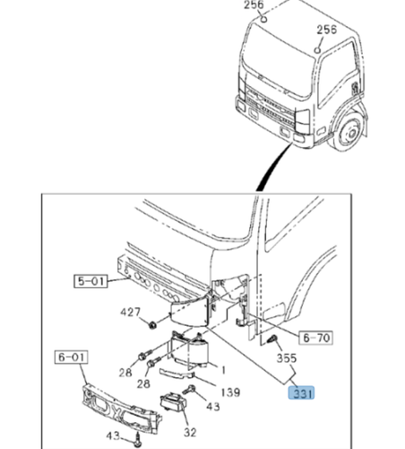 Corner Light Turn Signal for Isuzu NPR NQR NLR left 8981554590 - Picture 2 of 11