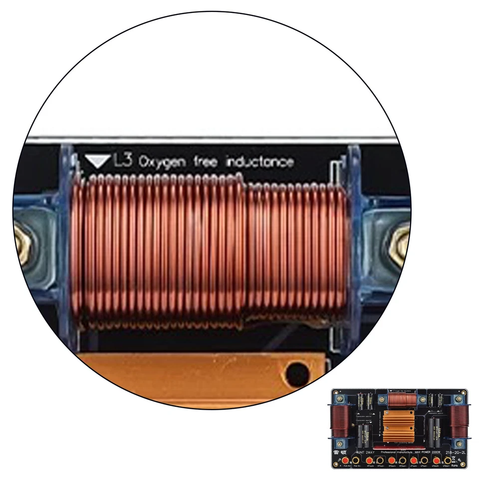 2000W 2 Way 4 Unit Dual Tweeter Speaker Frequency Divider Crossover Filter - Image 2 of 4
