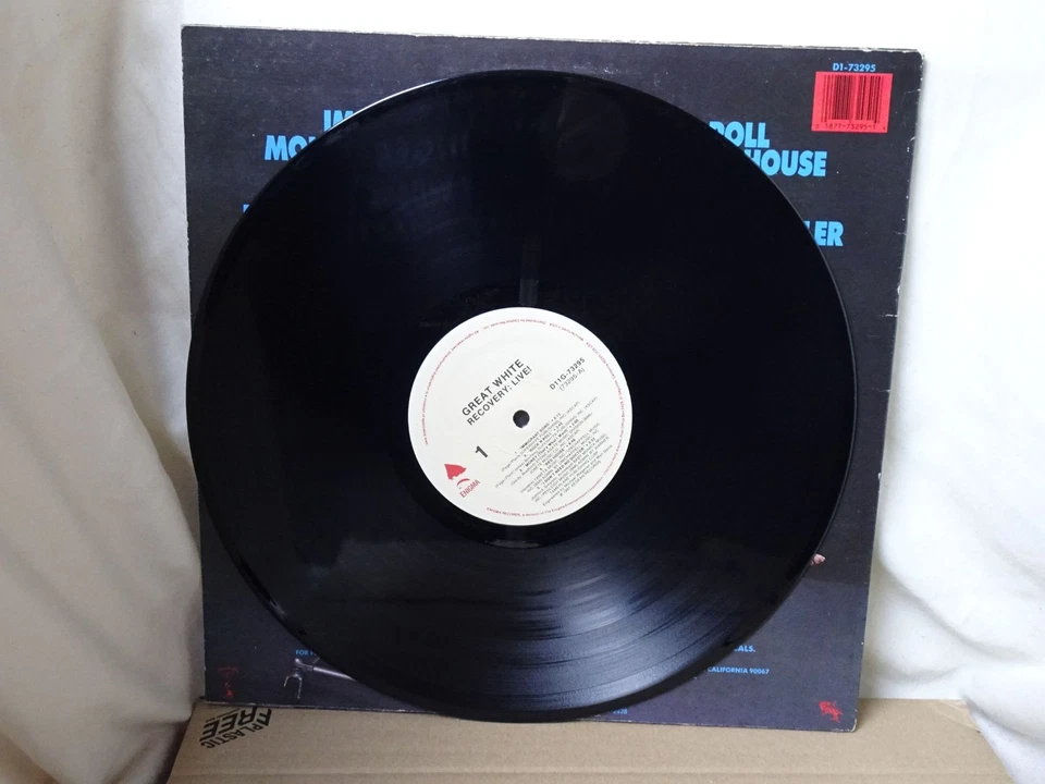 Great White: Recovery Live! 1987 U.S EX+ 1st Pressing LP Foto 2 de 4