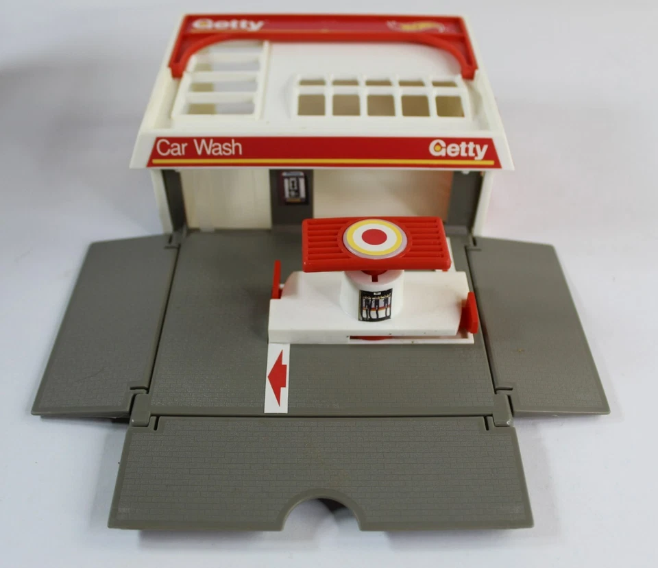 1987 HOT WHEELS MINI MARKET Getty STO & GO SET / A16 WITH BOX - Image 2 of 4