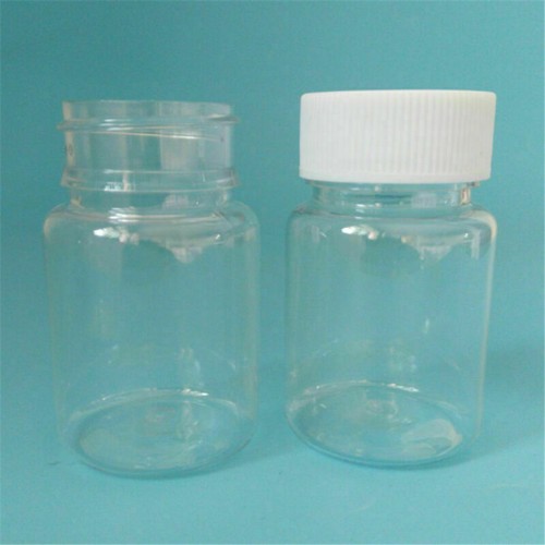 5X Plastic Clear Pill Bottle Solid Medicine Container Cap Vitamin Capsule Holder - Picture 9 of 9