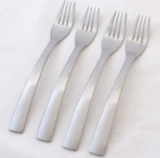 Gourmet Settings Carry On Salad Forks Chrome Stainless Steel New Set of Four
