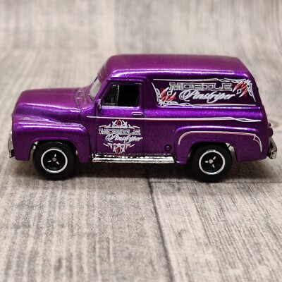 AUTO MATCHBOX FORD F-100 PANEL DELIVERY 1955 MOBILE NADELSTRIPER