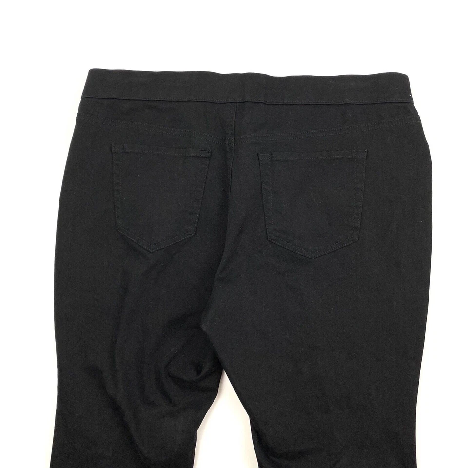 Pantalones chinos New Directions ajustados para mujer talla 16PS negros Foto 2 de 4
