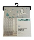 Marmalade 72x72” Winter Wonderland Christmas Forest Fabric Shower Curtain NWT