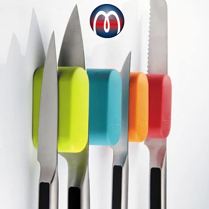 Soporte de cuchillo de pared magnético de color magnético 3,5 x 8,7 x 4,5 cm - Bloque de cuchillos