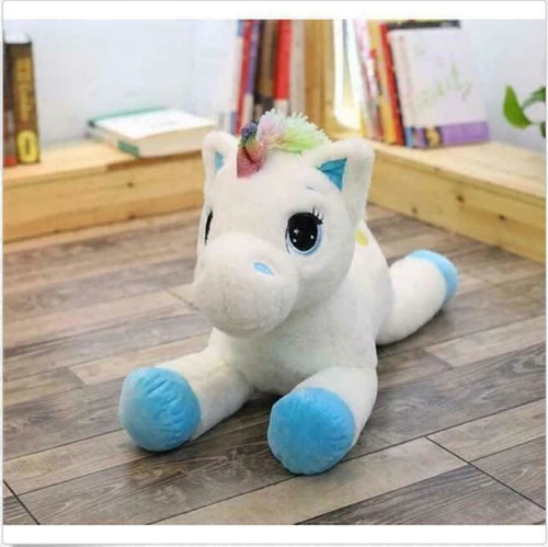 Niedliche Plüsch-Einhorn Gefüllt Weiches Kuscheltier Kissen Geschenk Für Kinder - Bild 14 von 15
