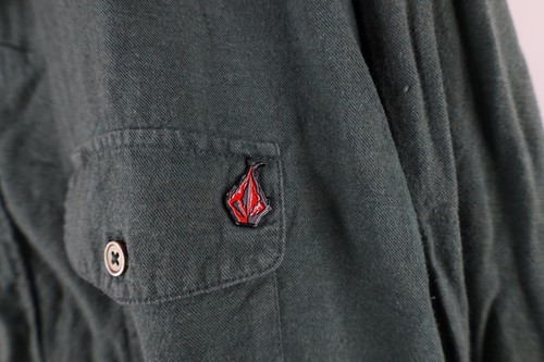 Vtg Volcom x Dennis McNett Mens 2XL Faded Artist Flannel Collared Button Shirt - Picture 4 of 16
