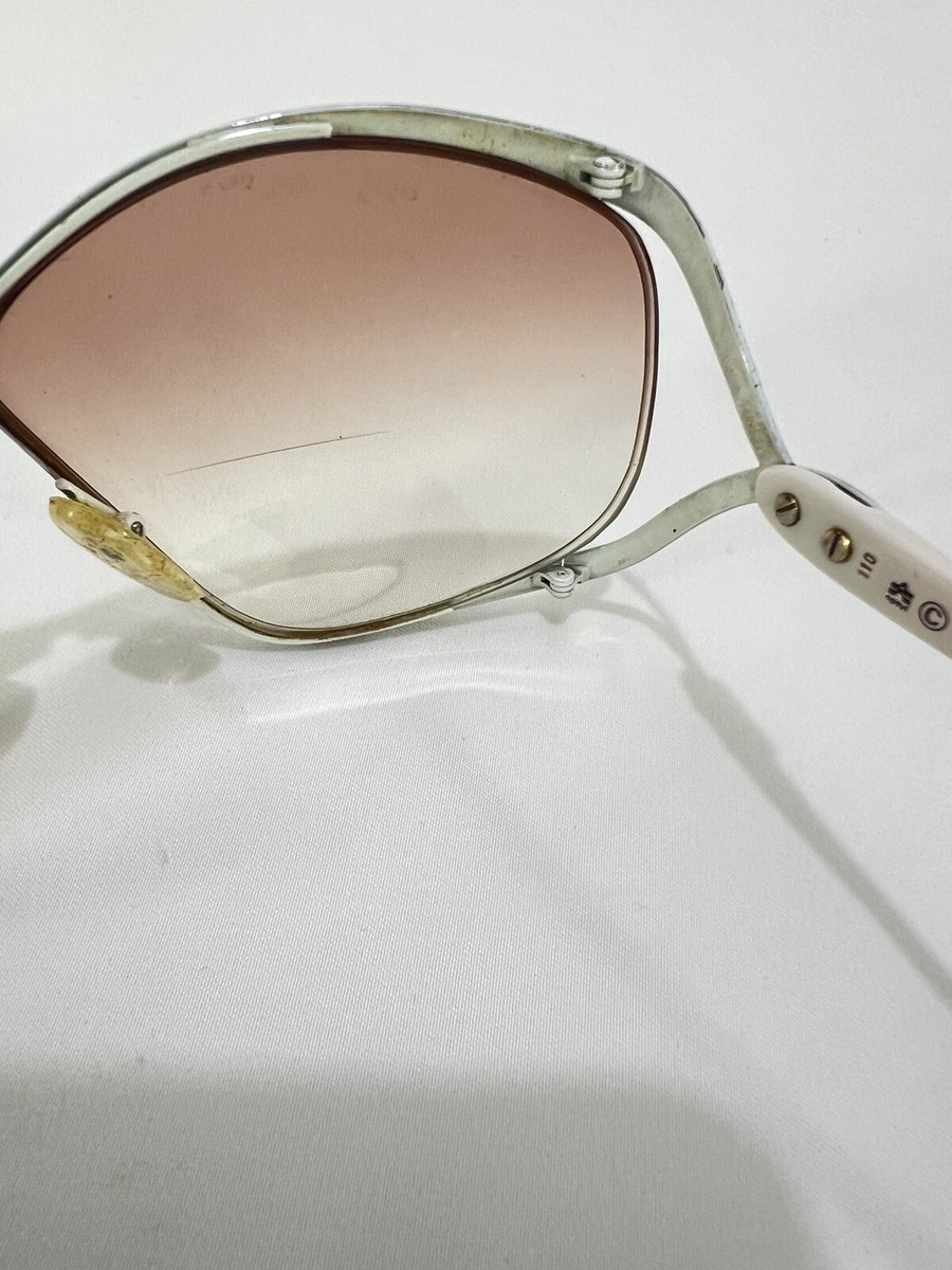 クリスチャンディオールヴィンテージ2056 CHRISTIAN DIOR 2056 67mm BUTTERFLY BIFOCAL Sunglasses White