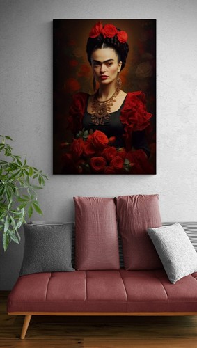 Frida Kahlo Wall Art Canvas Unframed Print Art - Picture 2 of 4